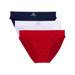 Adidas Women Seamless Bikini Underwear 3 Pack Vivid Red X Large